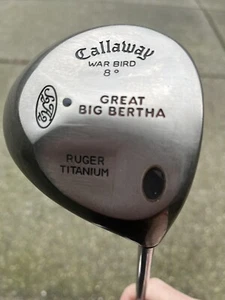 Vintage Callaway Great Big Bertha Warbird 8* Ruger Titanium S2H2 Driver RH - Picture 1 of 12