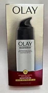 Olay Regenerist LSF 15 Erweiterte Anti-Aging-Feuchtigkeit für Gesichtsbehandlung 2,5 Unzen Ablaufdatum: 09/26 - Bild 1 von 1