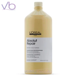 L'OREAL Absolut Repair Protein + Gold Quinoa Shampoo | Dry, Damaged Hair 1500ml - Picture 1 of 1
