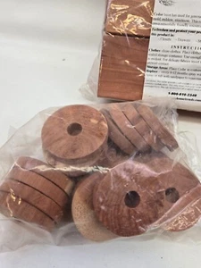 Cedar Fresh Red Cedar Wood Rings and Hangers Blocks Kit BRAND NEW - Picture 1 of 7