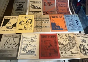 Lot 14 DURFEE REVIEW Yearbook Detroit Michigan Middle School 1920s 1930s 1940s - Picture 1 of 19