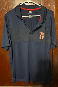 Boston Red Sox Polo Shirt Mens Size XL Navy Blue MLB Baseball - Picture 1 of 4