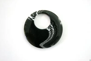 IMPEX TRIMITS JEWELLERY - BLACK MEDIUM ROUND RT44 - Picture 1 of 1