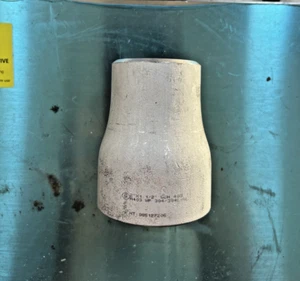 2" x 1,5" KONZENTRISCHES REDUZIERSTÜCK sch 40 STUMPFSCHWEISSEN Rohr FITTING 304 Edelstahl - Bild 1 von 2