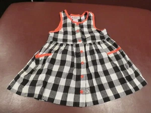 GIRLS GYMBOREE DRESS PLAID, 100% Cotton FRONT SNAP CLOSURE Size Small - Picture 1 of 2