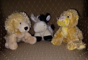 Webkinz Lil 'Kinz Ganz Cow #HS003-Golden Retreiver HS010-Lioness HS193 w/tags - Picture 1 of 2