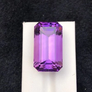 55 Carat Beautiful Emerald Cut Amethyst Loose Stone From Brazil - Picture 1 of 6