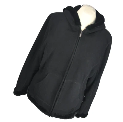 Abrigo con capucha para mujer Green Tea XXL negro Foto 1 de 4