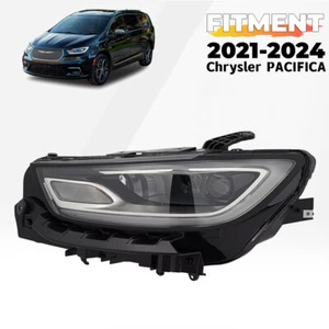 For 2021-2024 Chrysler Pacifica Full LED w/Signal Bulb Headlight Driver Side DRL - Picture 1 of 13