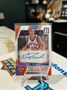 2017-18 Panini Donruss Optic Signature Series Holo Silver Prizm Kurt Thomas AUTO - Picture 1 of 2