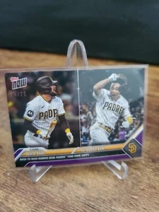 David Dahl/Ha-Seong Kim - 2023 MLB TOPPS NOW Tarjeta 44 Púrpura Paralelo 24/25 - Imagen 1 de 2