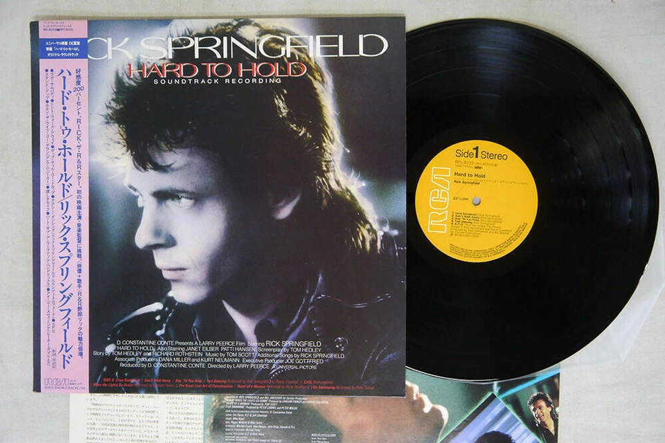 Rick Springfield ‎Hard To Hold Soundtrack Recording RCA RPL-8233 Japan OBI  - Image 1 of 1