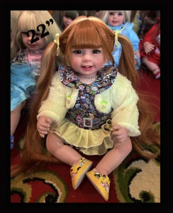 Thai Amulet Luk Thep Sweet Spirit Size 22" Wealth Business Full Yant By Aj Kom - Picture 1 of 10