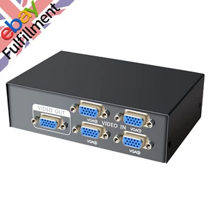 4 In 1 Out VGA Switcher 4 Port VGA Splitter Switcher VGA Switch Video Switch Box - Picture 1 of 13