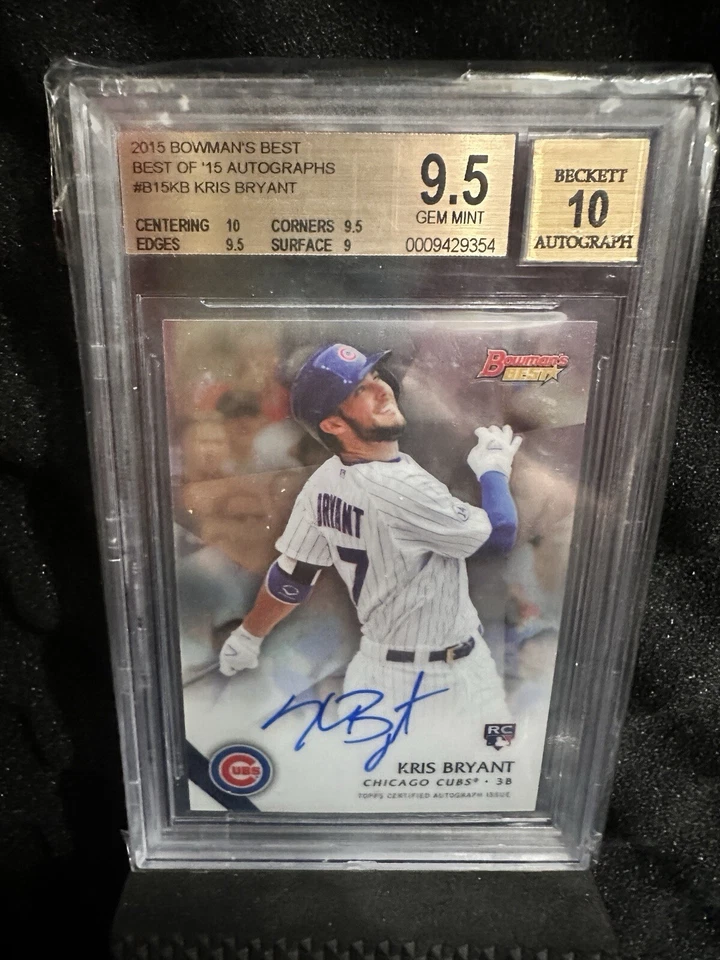 2015 Bowman's Best of '15 Kris Bryant BGS 9.5 Rookie Auto 10 RC - Image 1 of 1