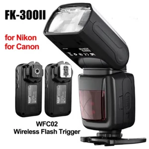 SIDANDE FK-300II Flash Light Wite wireless Camera Speedlite Canon Nikon Sony - Picture 1 of 14