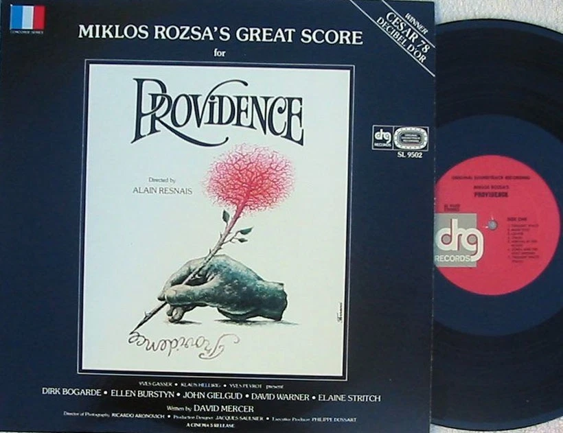 Miklos Rozsa ORIG US LP Providence Soundtrack Score NM ’80 DRG SL9502 - Image 1 of 1