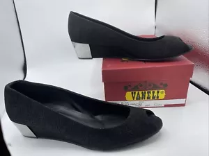 Vaneli Astyr Black Blair Print Women’s Women Open Toe Shoe 11 N - Picture 1 of 24