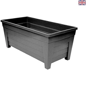 4er Set Pflanztrog Selbstbewässerung Black Gros - 55 cm Elegante Lösung - Bild 1 von 3