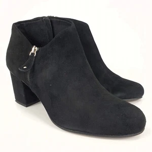 Clarks Stiefel schwarz Wildleder Leder Stiefeletten Größe 8 - Bild 1 von 12