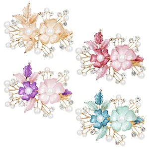 4 piezas pinzas para el cabello gemas brillantes con joyas accesorios para mujeres niñas - Imagen 1 de 7