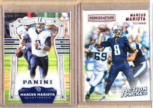 Marcus Mariota-2 Card Lot-1 2017 Panini+1 2016 Pan. Action Packed Insert-Titans - Picture 1 of 1