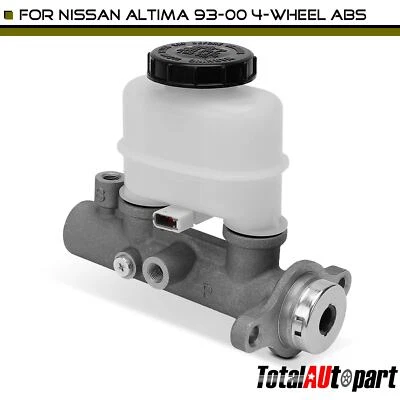 Cilindro maestro de freno de 1 pieza con depósito y sensor para Nissan Altima 1993-2000 Foto 1 de 4
