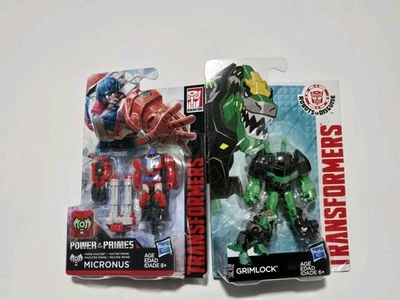 Transformers Robots in Disguise Grimlock + Micronus Action Figures 2014-2017 NEW - Image 1 of 4