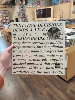 TALKING HEADS TENTATIVE DECISIONS:DEMOS & LIVE RSD BLACK FRIDAY 2025 NEW - Image 1 of 2