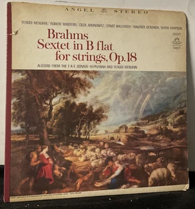 A76 Brahms/ Yehudi Menuhin: Sextet No 1 In B Flat Op 18, Angel Records S 36234 - Picture 1 of 4