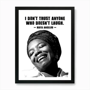 Maya Angelou American Activist Quot Framed Wall Art Poster Canvas Print Picture - Picture 1 of 4