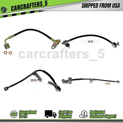 4 mangueras hidráulicas de freno delantero trasero para Ford Taurus 1996-1999 3,4 L Foto 1 de 4