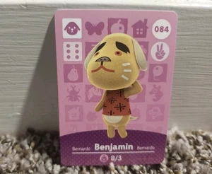 Benjamin #084 Animal Crossing Amiibo Original Nintendo Mint Karte aus Serie 1 - Bild 1 von 2