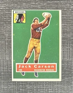 1956 TOPPS FOOTBALL #1 JACK CARSON SP 3 VG REDSKINS - Picture 1 of 2