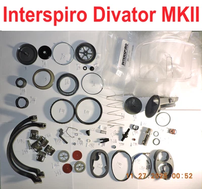 Interspiro Divator MKII Visor + mask parts w/SP AGA scuba dive dry suit FFM - Image 1 of 2