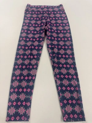 Simply Southern Blue Pink Aztec Pattern Leggings XS-S-M - Image 1 of 4