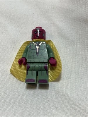 Lego Marvel Civil War Vision Minifigure (76067 76103) Infinity Yellow Spot - Image 1 of 4