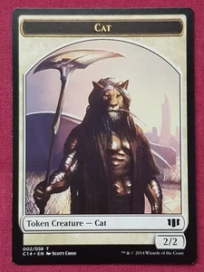 Magic The Gathering COMMANDER 2014 C14 CAT ANGEL TOKEN card MTG - Picture 1 of 2