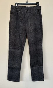 Women's Jeans Snake Skin Print size 8 Tall by DG2 - Diane Gilman - Picture 1 of 7