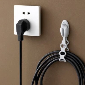 3Pcs Self Adhesive Charger Cable Management Silicone Cord Wrapper Office - Afbeelding 1 van 11