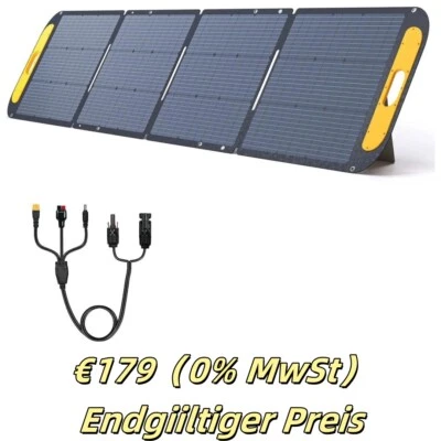 VTOMAN 110W/220W/400W Tragbares Solarpanel 19V/48V für Powerstation Outdoor DE - Bild 1 von 3