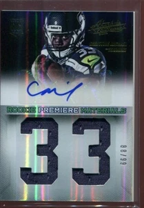 2013 Christine Michael Rookie Patch Auto Absolute /99 #203 Seattle Seahawks - Picture 1 of 3