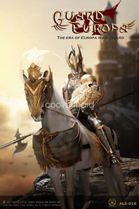 POPTOYS 1/6 ALS012 Eagle Knight Guard Silver Armor War horse with Saddle Set - Picture 1 of 4