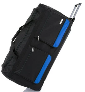 36" Large Suitcase Wheeled Duffle Bag XL Big Lightweight Huge Capacity 135 Litre - Picture 1 of 10