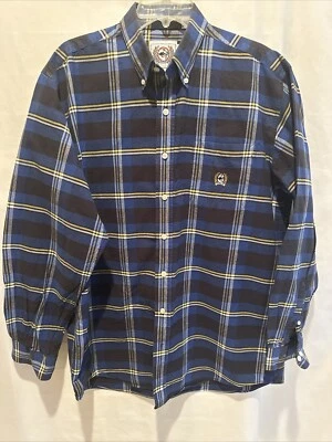 Camisa de manga larga con cuello a cuadros occidental CINCH Worker para hombre grande estilo Miller Foto 1 de 4