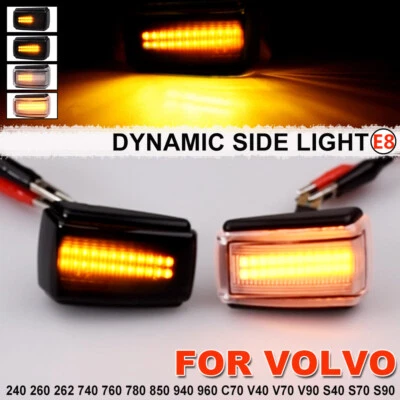 Dynamic LED Side Marker Light For Volvo S70 S90 S40 V90 V70 V40 C70 - Image 1 of 4