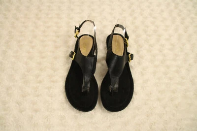 Sandalias Chaps Mujer Negras Hebilla Eslinga Forradas Traseras Talla 9B Cambio Foto 1 de 4