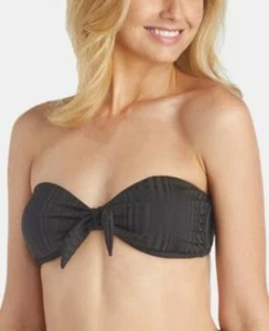MSRP $42 Raisins Juniors' Beach Cove Textured Bandeau Bikini Top Size Medium - Picture 1 of 1