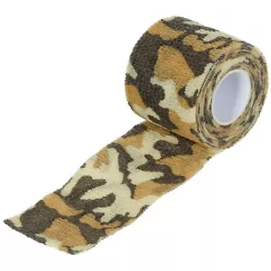 Fabric Self Adhesive Tape Stealth Rifle Wrap Camo Concealment 5cmx4.5m Desert - Picture 1 of 2