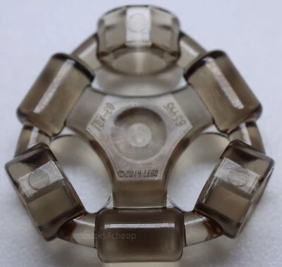 Lego 4x Trans Marrón Antiguo Trans-Negro Minifigura Arma Soporte Anillo con 3 Barras Foto 1 de 2